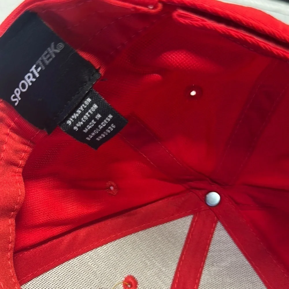 Sport-Tek Red and Yellow Party Hat